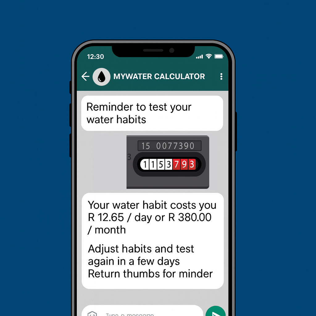 Using MyWater on WhatsApp